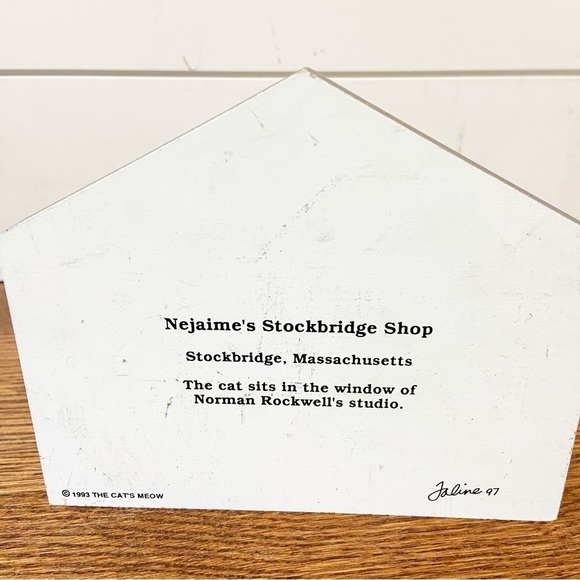 The Cat’s Meow | Vintage 1993 Nejaimes Stockbridge Shop Mini Wooden House - Picture 2 of 8